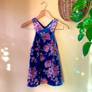 Line & Dot // burnout velvet tank top sz S